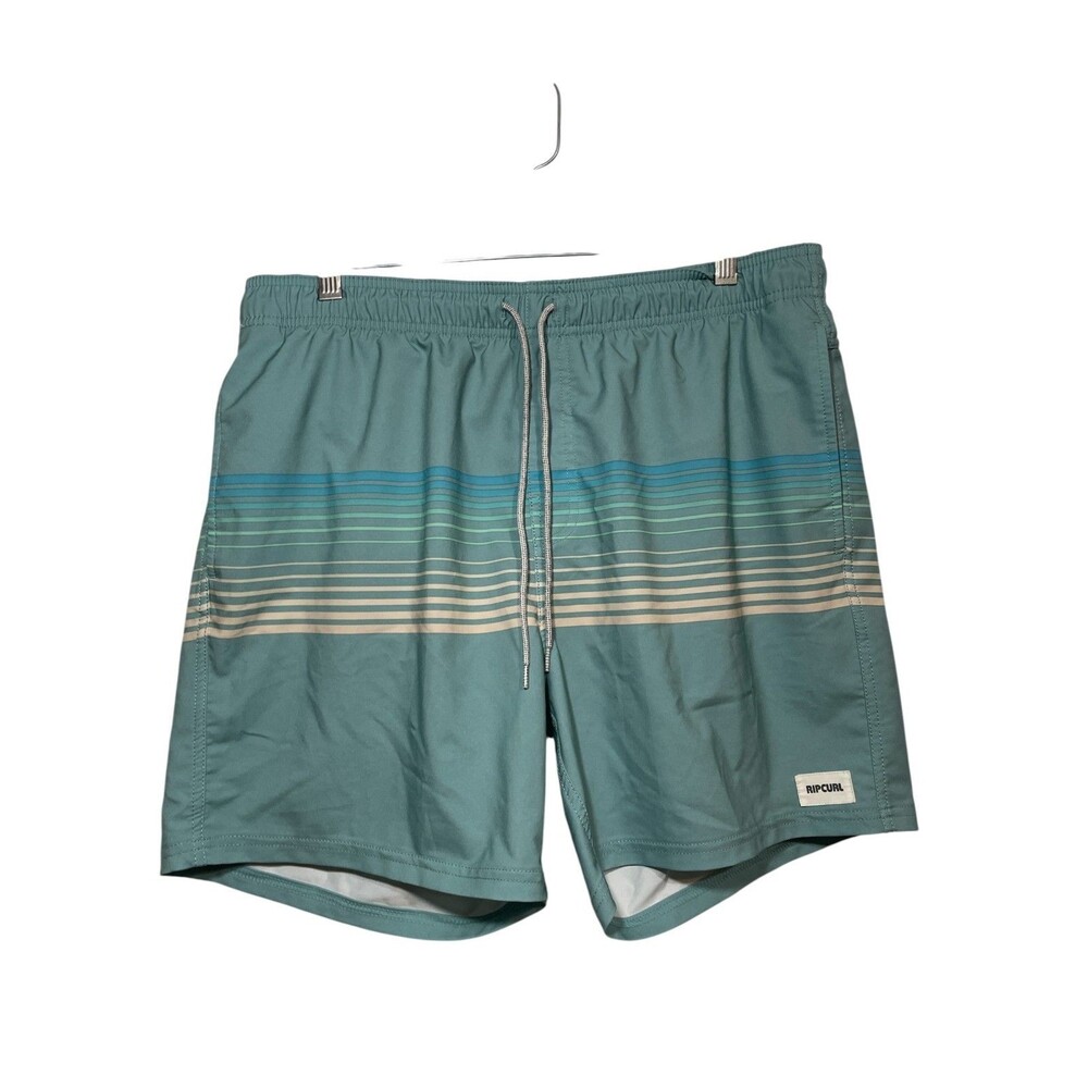 Rip Curl Men's Board Shorts Large Blue Swim Trunks Drawstrings‎ Surfing Beach